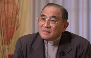 Cardinal Francis Xavier Kriengsak Kovithavanij of Bangkok speaks with CNA Feb. 20, 2015.   Andreas Dueren/CNA.