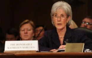 Secretary Kathleen Sebelius testifies before the Senate Finance Committee.   HHS-Chris Smith.
