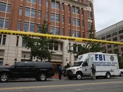 The scene at Family Research Council after Leo Johnsons was shot in Washington, D.C. ?w=200&h=150