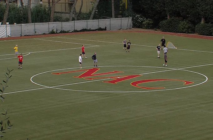 Seminarians at Rome's North American College take part in the 2014 Labor Day softball game. ?w=200&h=150