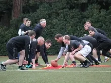 Seminarians from the NAC face off in the 2013 Spaghetti Bowl. 