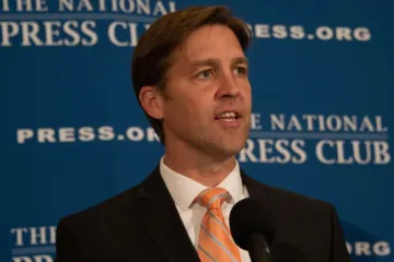 Senator Ben Sasse who introduced the resolution in the Senate pictured at the National Press Club Oct 2018 Credit  Albert H Teich  Shutterstock CNA 