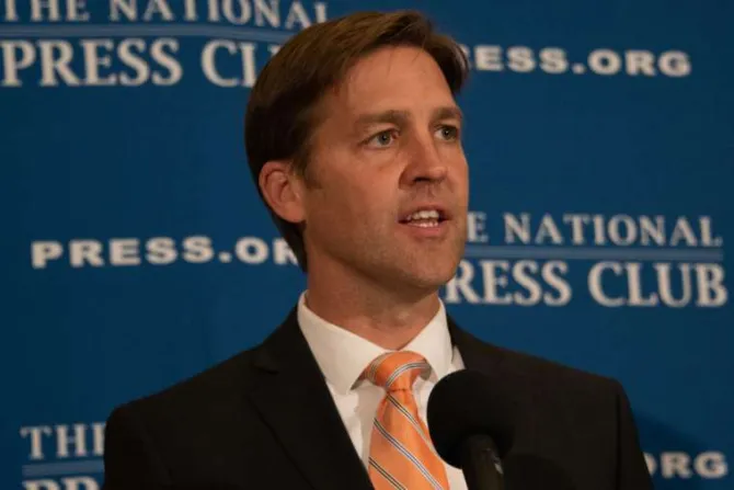 Senator Ben Sasse who introduced the resolution in the Senate pictured at the National Press Club Oct 2018 Credit  Albert H Teich  Shutterstock CNA 