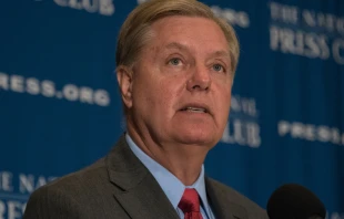 Senator Lindsey Graham speaks at a National Press Club luncheon in Washington, D.C., Sept. 8, 2015. Albert H. Teich/Shutterstock