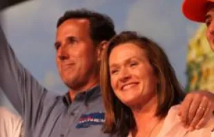 Senator Rick Santorum, and his wife Karen Santorum at the Ames, Iowa Straw Poll in Ames, Iowa.   Gage Skidmore (CC BY-SA 2.0)