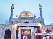 The Sufi Shrine of Lal Shahbaz Qalandar in Sehwan, Pakistan, where an Islamic State terrorist killed more than 80 devotees in a Feb. 16, 2017 attack. 