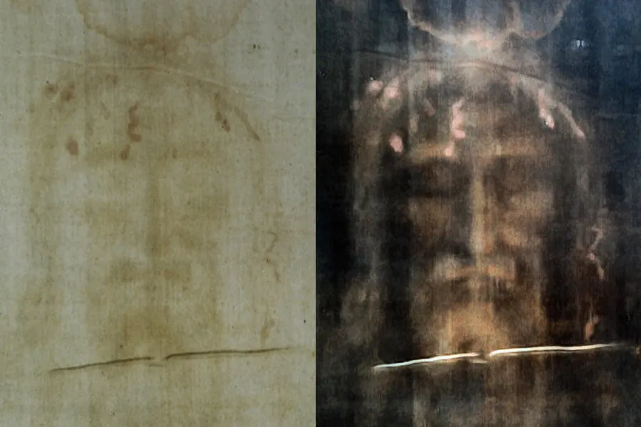 Shroud of Turin featuring positive (L) and negative (R) digital filters. ?w=200&h=150