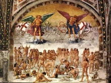 Resurrection of the Flesh, fresco by Luca Signorelli in the San Brizio chapel of Orvieto Cathedral (1499-1502).