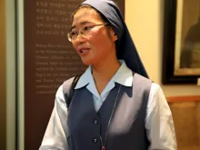 Sister Lee Hee Jung speaks with EWTN on Aug. 17, 2014 about her audience with Pope Francis. 