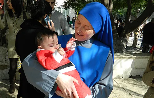Sister Maria of Nazareth, who moved to Aleppo, Syria, two months ago to minister to local Christians. ?w=200&h=150