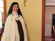 Sr. Mary Baptist of the Carmel of the Holy Face in North Dakota. Photo courtesty of the Diocese of Bismarck.
