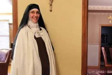Sister Mary Baptist of the cloistered Carmelite sisters in North Dakota Photo courtesy of the Bismarck Diocese CNA 3 28 14
