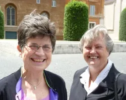  Sister Pat Farrell, President of the LCWR, and Executive Director Sister Janet Mock leave the Congregation for the Doctrine of the Faith in Rome on June 12, 2012.?w=200&h=150