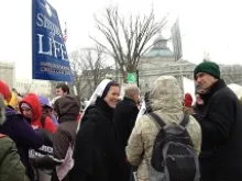 Sisters of Life took part in the March for Life in Washington D.C. Jan. 25, 2013. 