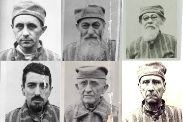 Six of seven martyred bishops who will be beatified in Blaj Romania June 2 2019 Courtesy Photos