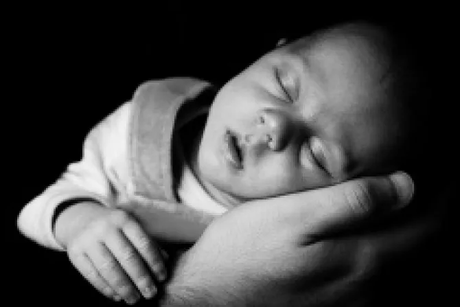 Sleeping Baby On A Hand by Vera Kratochvil CC0 10 CNA US Catholic News 2 19 13