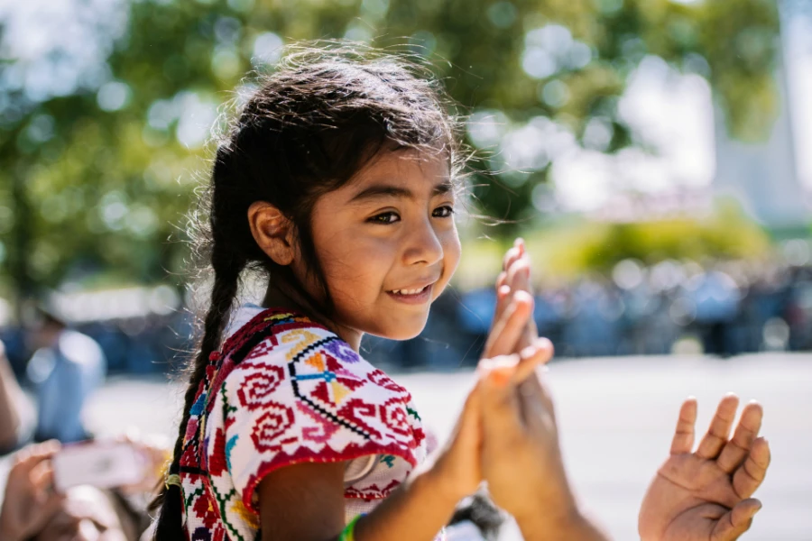 Sophie Cruz, the child of immigrants, who embraced the Pope in Washington, D.C., Sept. 23, 2015. ?w=200&h=150