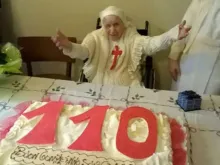 Sister Candida Bellotti celebrates her 110th birthday. 