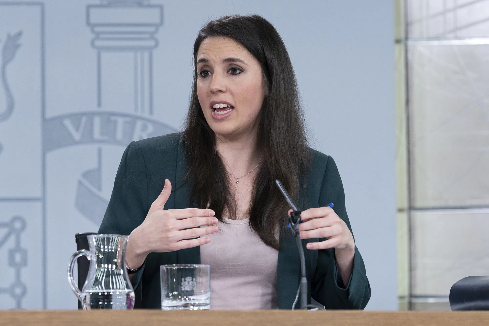 Spanish Equality Minister Irene Montero speaks after the Council of Ministers, March 3, 2020.?w=200&h=150