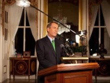 Speaker Boehner delivers a national address on Republicans' plan to cut spending and prevent default on July 25, 2011. 