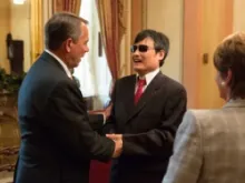 House Speaker John Boehner greeting Chen Guangcheng. 