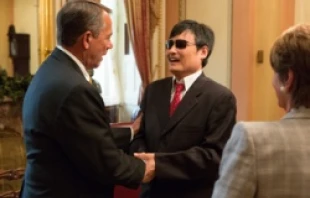 Speaker Boehner greeting Chen Guangcheng.   Bryant Avondoglio via flickr.com (CC BY-NC 2.0).