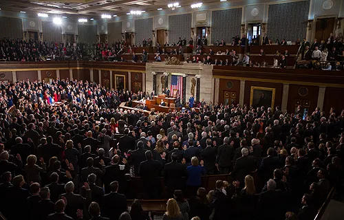 Speaker John Boehner administers the oath of office to members of the 113th Congress Jan 3, 2013. ?w=200&h=150