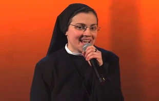 Sr. Cristina sings on