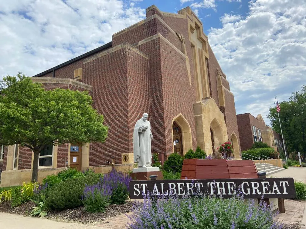 St. Albert the Great parish in Minneapolis, Minn., where some local residents took shelter May 28, 2020. ?w=200&h=150