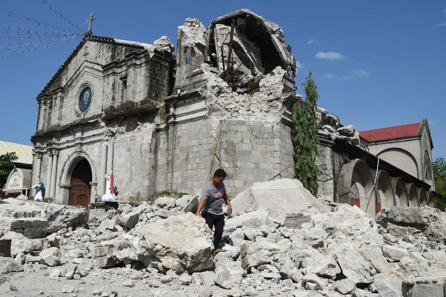 St. Catherine of Alexandria church in Porac was damaged when an April 23 earthquake struck the Philippines. ?w=200&h=150