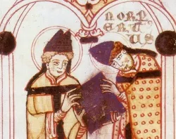 St. Norbert of Xanten (Right) receives the Augustinian Rule from Saint Augustine.?w=200&h=150