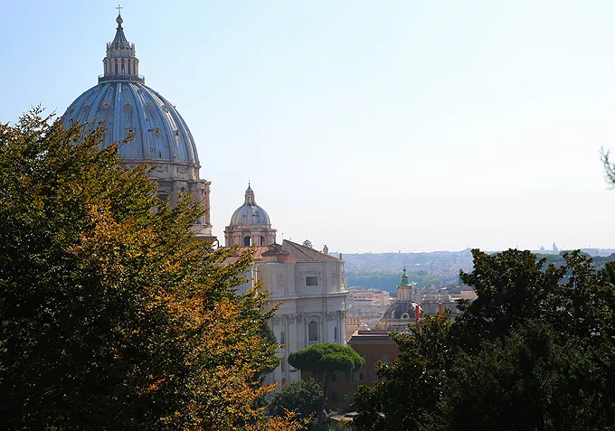 St. Peter's Basilica as seen from the Vatican Gardens. ?w=200&h=150