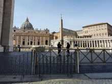 St. Peter's Basilica and square closed to public March 10, 2020. 
