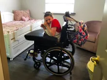 A resident of St. Philomena Cottage, a new home for young adults with disabilities of the Archdiocese of Philadelphia. Photo courtesy St. Edmond's Home for Children.