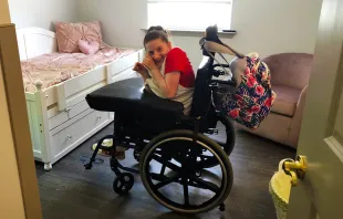 A resident of St. Philomena Cottage, a new home for young adults with disabilities of the Archdiocese of Philadelphia. Photo courtesy St. Edmond's Home for Children. 