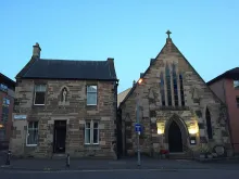St. Simon's parish in Glasgow, which was destroyed by wilful fire July 28, 2021.
