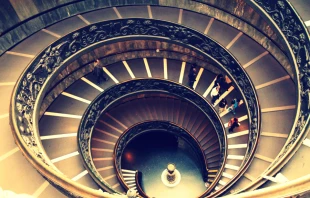 Staircase at the Vatican Museums on Nov. 12, 2015.   Gianluca Gangemi/CNA.
