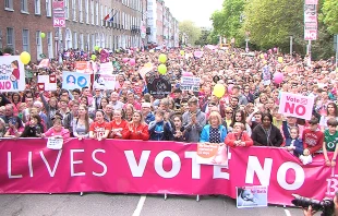 Stand Up for Life Rally, Dublin.   EWTN