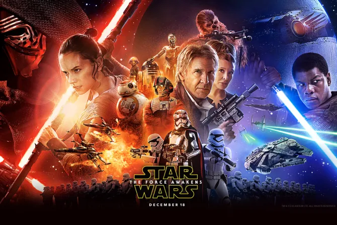 Star Wars The Force Awakens Poster Credit Disney and Lucas Films LTD CNA 12 3 15