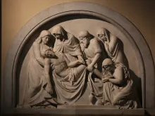 Stations of the Cross at St. Patrick's Catholic Church in Rome. 