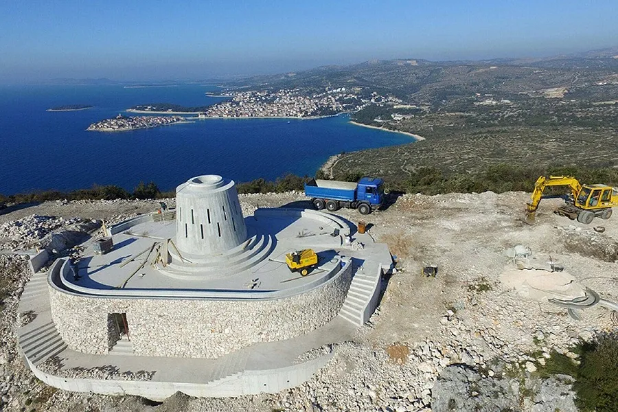 Construction at the future site of a 55-foot Marian statue in Primošten, Croatia. ?w=200&h=150