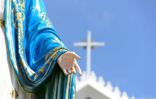 Statue of the Blessed Virgin Mary. myibean/shutterstock