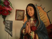 The statue of Our Lady of Guadalupe in Fresno that allegedly produces tears. Photo courtesy of Joe Ybarra.