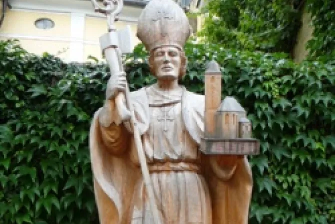 Statue of St Wolfgang Credit Brian Sterling CC BY NC SA 20 CNA World Catholic News 10 26 12