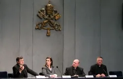 Msgr. Tomasz Trafny, Dr. Robin Smith, Cardinal Gianfranco Ravasi and Fr. Ciro Benedettini present the Second International Vatican Adult Stem Cell Conference April 9, 2013 at the Holy See press office?w=200&h=150