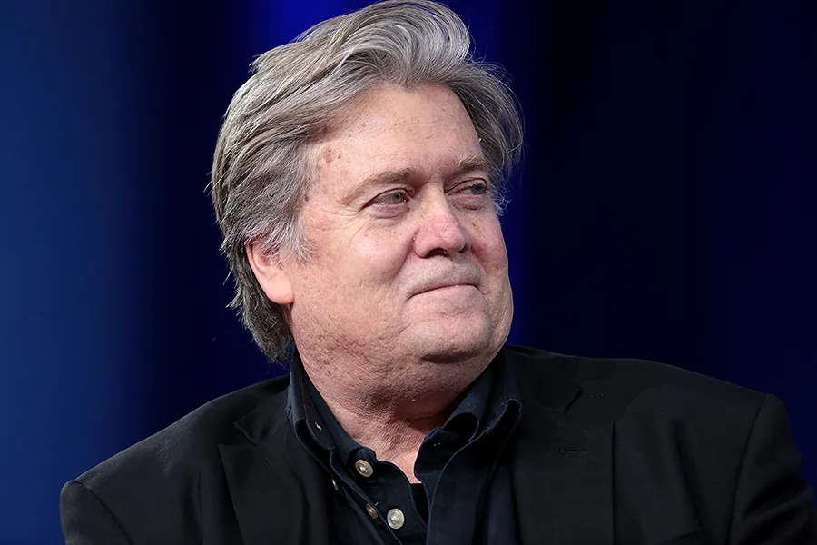 Steve Bannon speaking at the 2017 CPAC in National Harbor, Maryland. ?w=200&h=150