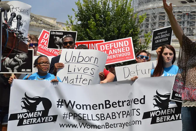 Student organized Women Betrayed 14 rally against Planned Parenthood at US Capitol in Washington DC on July 28 2015 Credit Addie Mena CNA 7 29 15