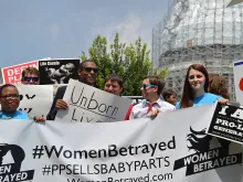 A student-organized rally against Planned Parenthood at the US Capitol, July 28, 2015. 