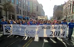 Students from Wyoming Catholic College take part in the 2014 Walk for Life West Coast in San Francisco, Jan. 25, 2014. ?w=200&h=150