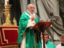Pope Francis at Mass on July 7. 